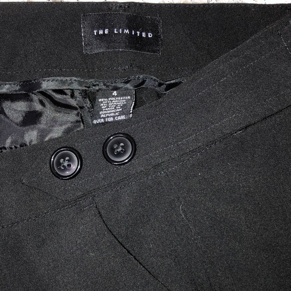 The Limited Size 4 Black wide leg work pant